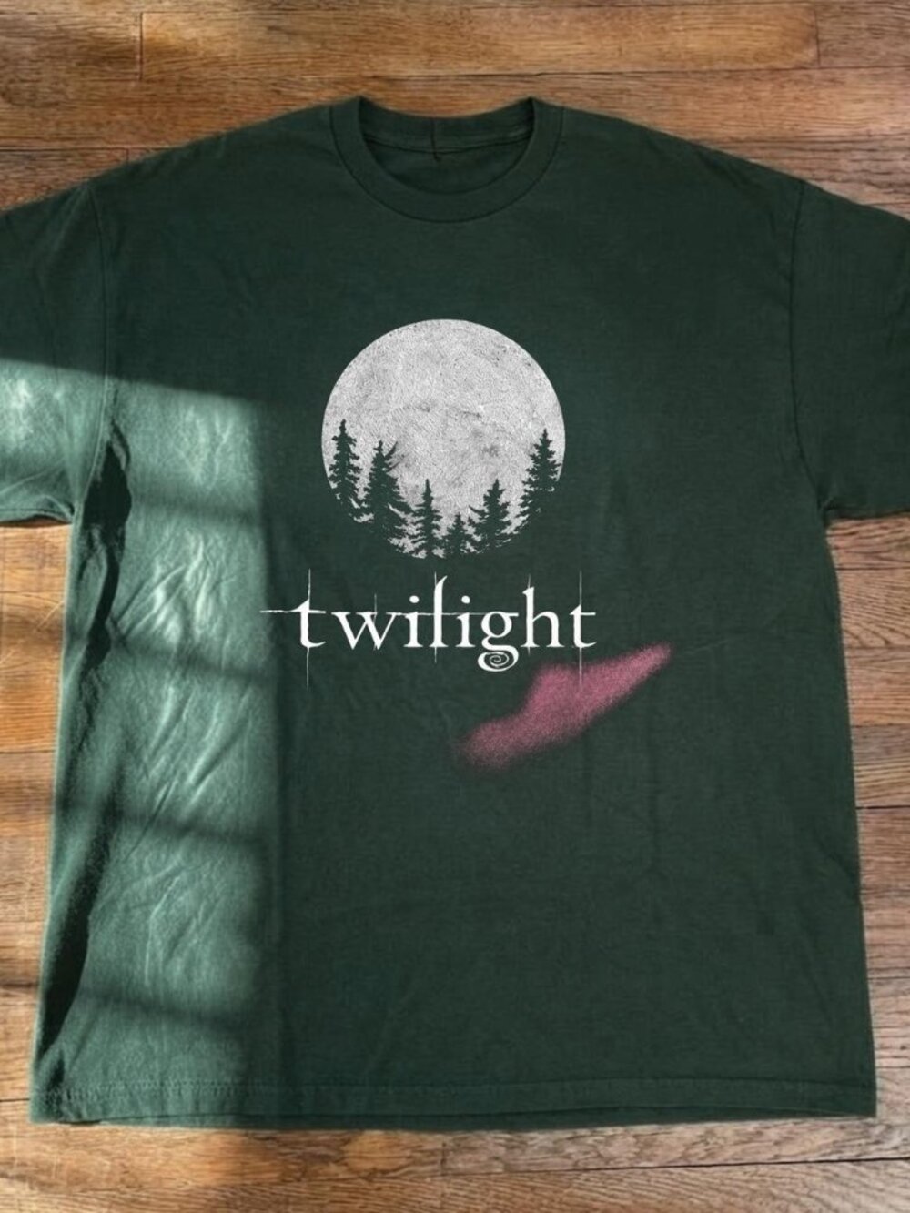 Gildan Forest Green Twilight Movie Graphic T-Shirt